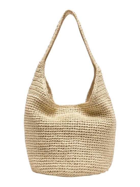 Banana Republic Handbags - Banana Republic Natural Beige Woven Hobo Bag